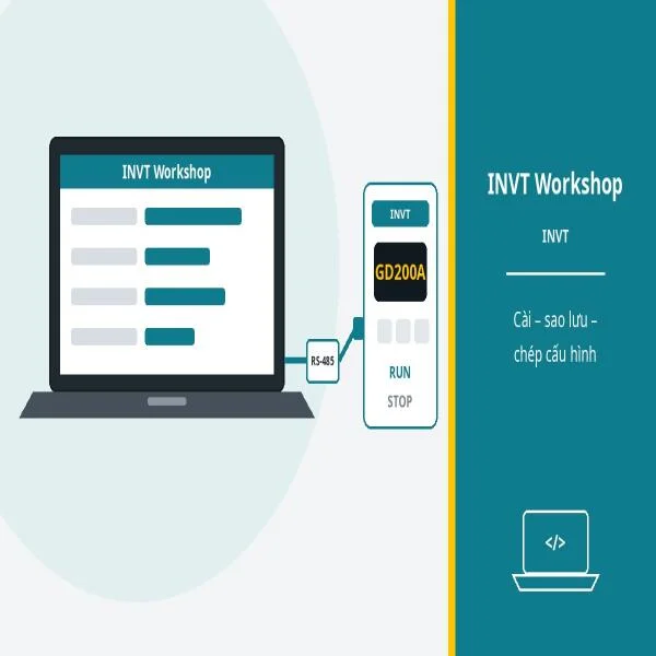 Phần mềm INVT Workshop và INVT Studio: cài đặt biến tần INVT bằng máy tính