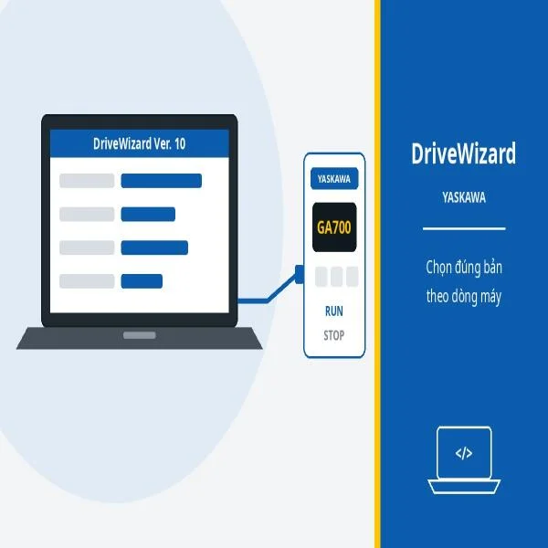 Phần mềm DriveWizard: cài đặt biến tần Yaskawa bằng máy tính