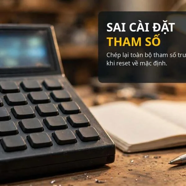 Sai cài đặt tham số ở biến tần: dấu hiệu nhận biết và cách khôi phục an toàn