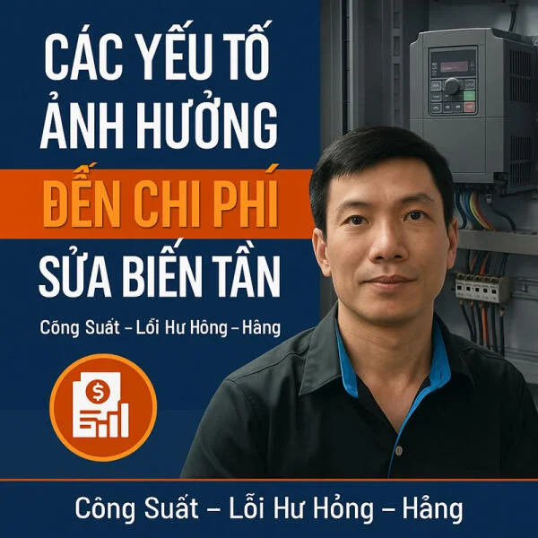 Các yếu tố ảnh hưởng đến chi phí sửa biến tần