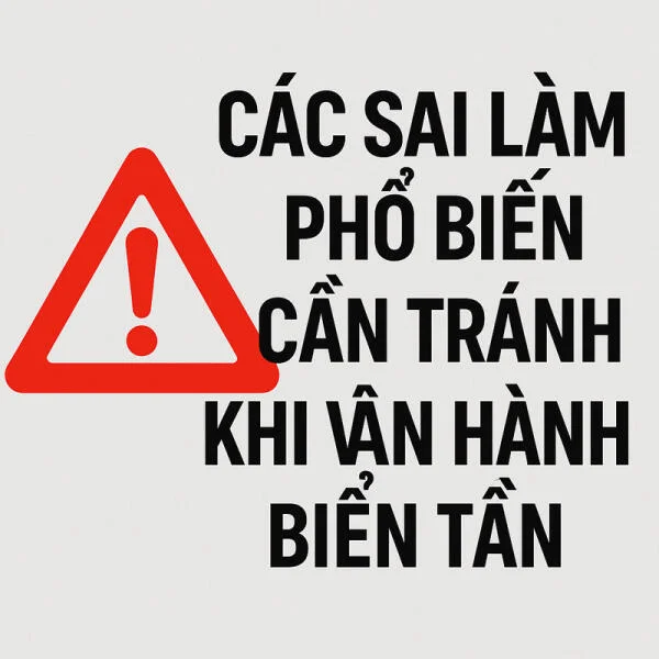 Các sai lầm phổ biến cần tránh khi vận hành biến tần