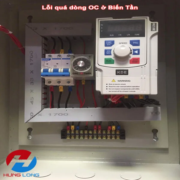 Biến tần báo lỗi quá dòng (OC): Nguyên nhân và cách xử lý hiệu quả