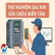 Thử nghiệm sau khi sửa chữa biến tần