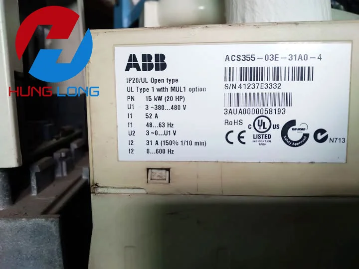 Sửa chữa biến tần ABB ACS355 15kw