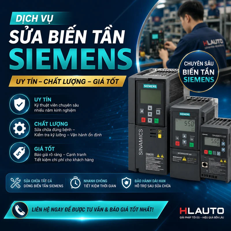Dịch vụ sửa biến tần Siemens uy tín