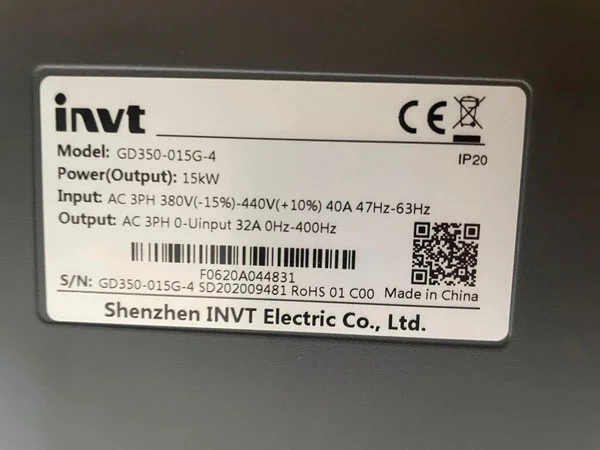 Bảng thông số biến tần INVT GD350 15kw