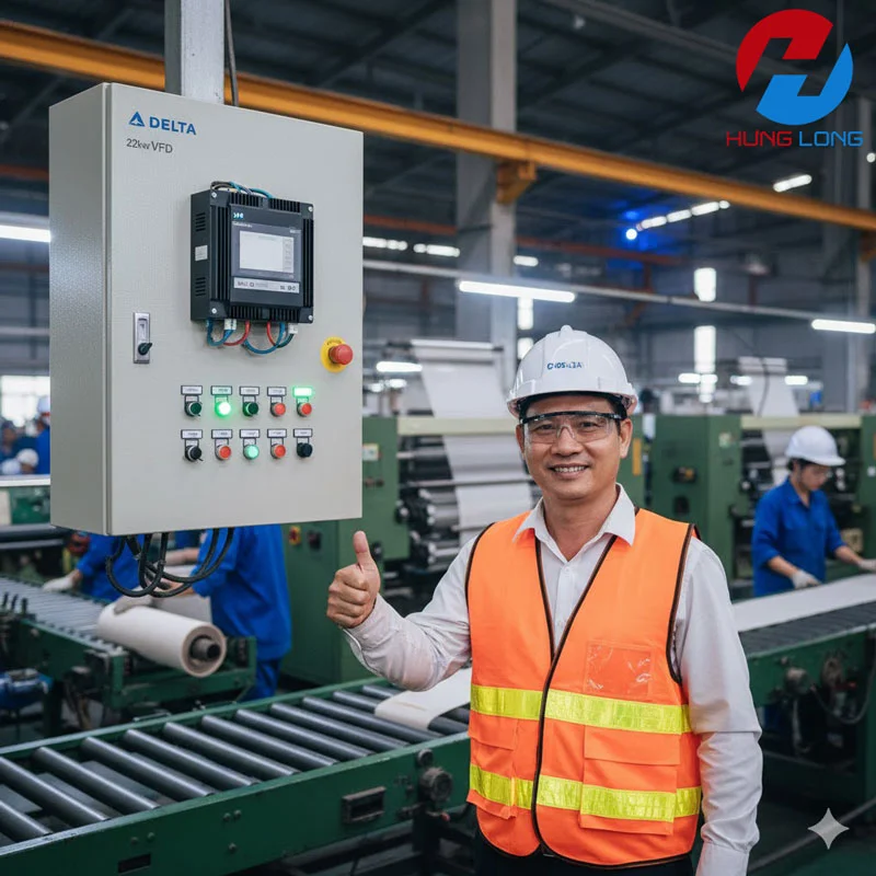 Biến tần giúp nhà máy tiết kiệm điện năng và vận hành ổn định