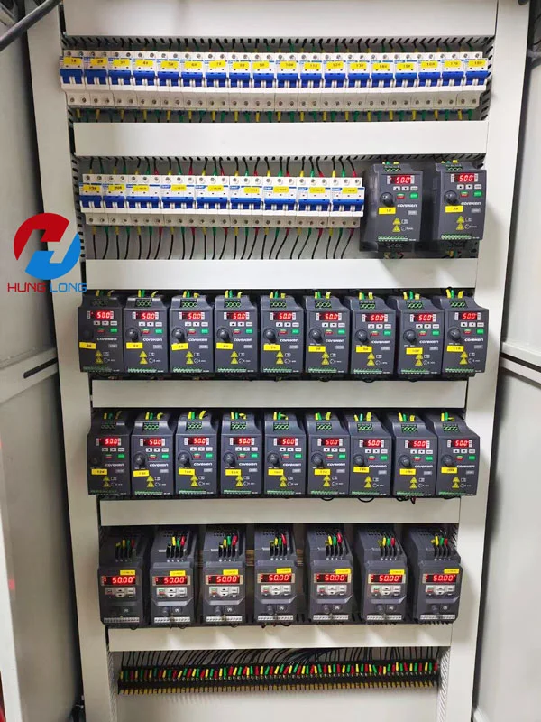 Lắp tủ điện sử dụng 27 biến tần coreken điều khiển