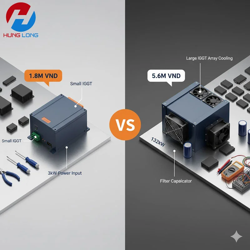 So sánh giá sửa biến tần 3.7kw và 132kw